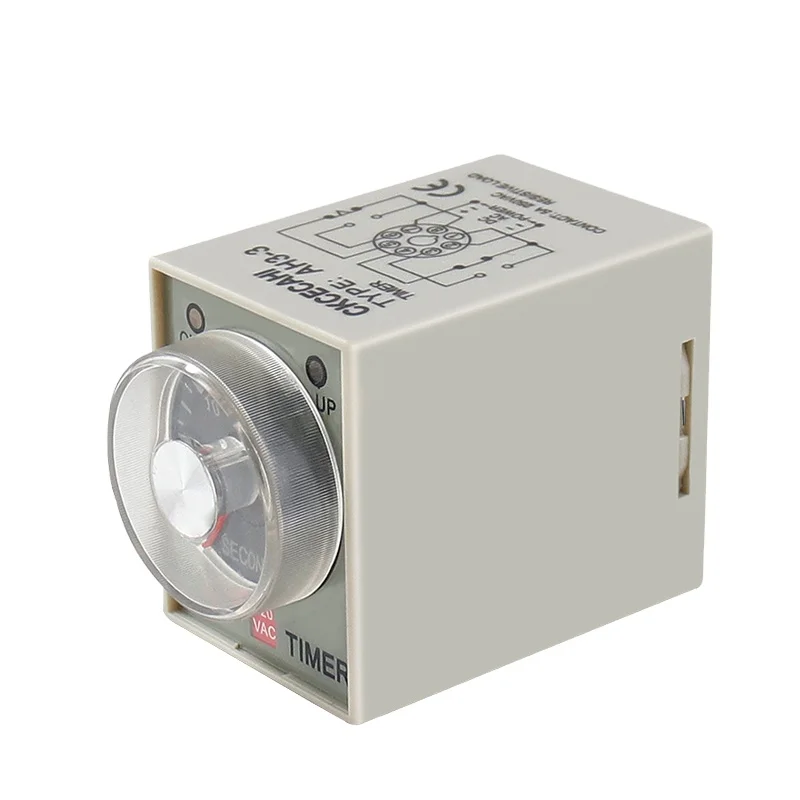 Wholesales Cnaom Ac220v 1s/3s/6s/10s/60s/3m/6m Ah3-3 8 Pin Timer Relay ...