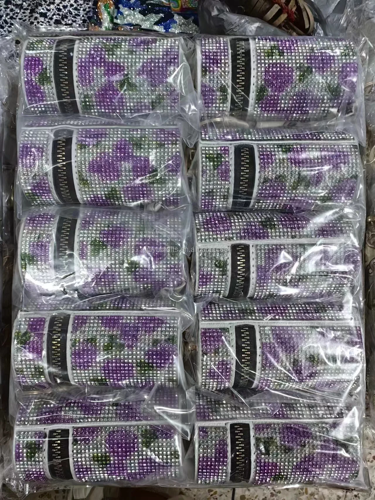 Charm Rhinestone Lipstick Bag Keychain Diamond Design Luxury Bags Mini