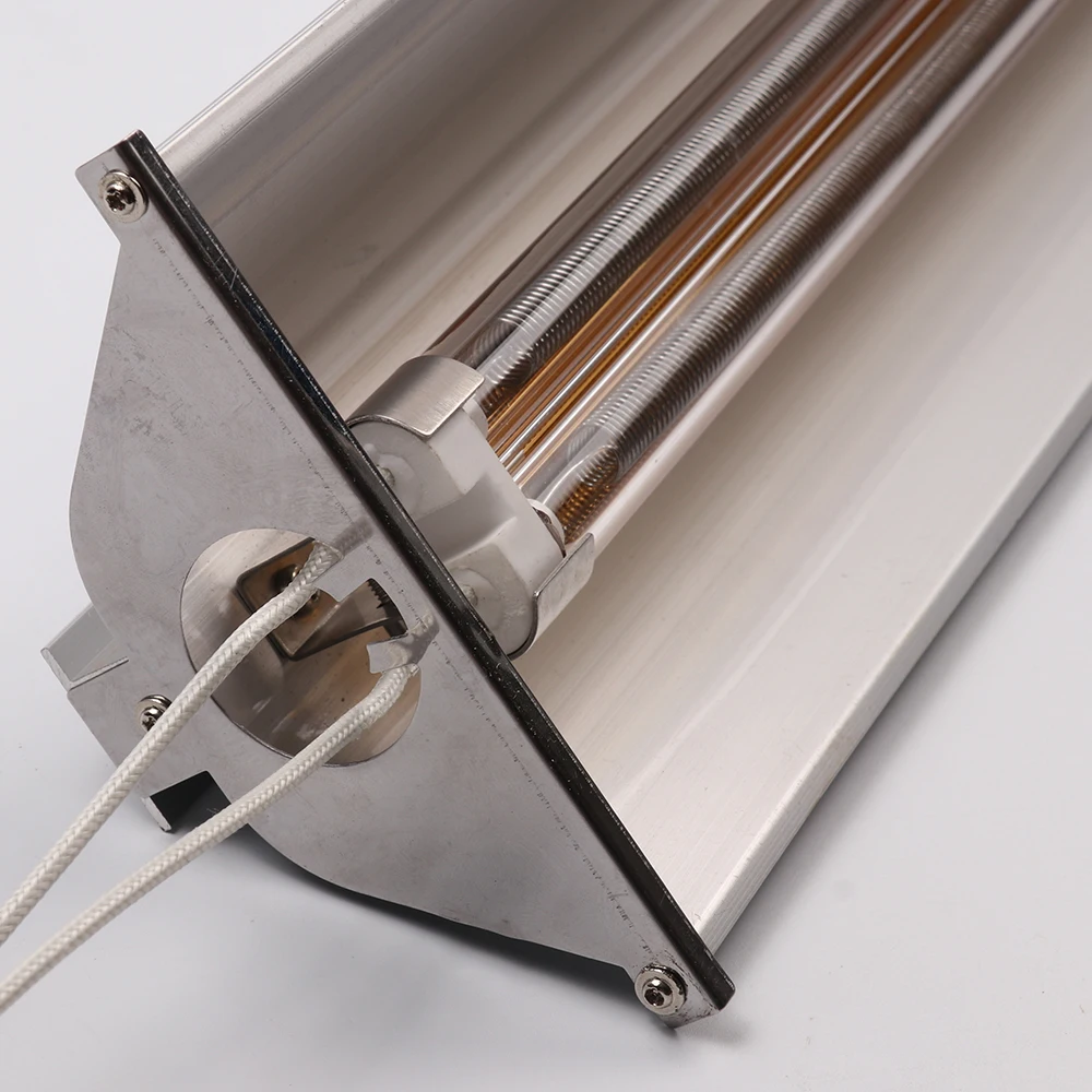 Infrared Heating Paint Drying Curing Heater Ir Lamp Gold Coated Infrared Heating Lamp With Shadelamp