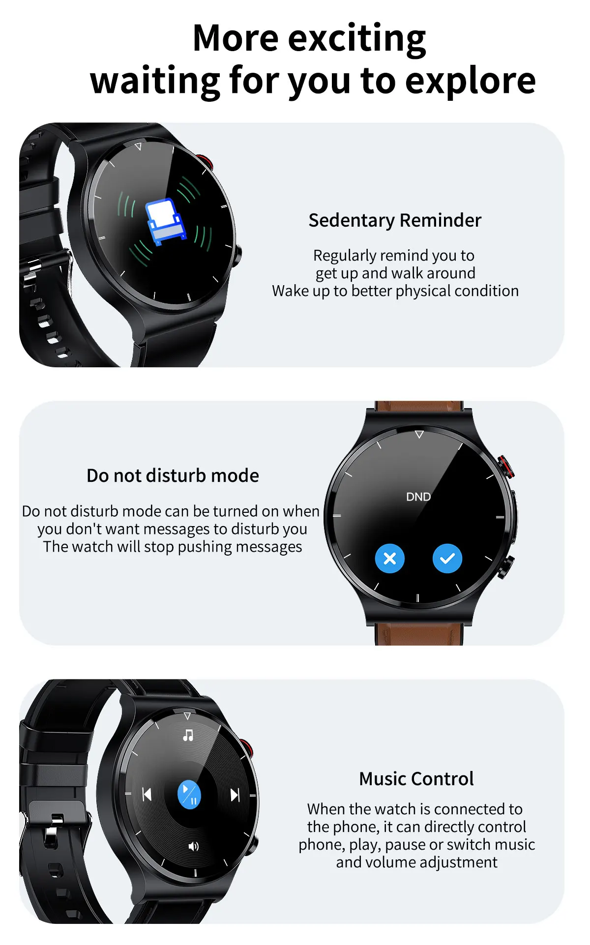 2022 New ECG+PPG Smart Watch Men Sangao Laser Health Heart Rate Blood Pressure Fiess Sports Watches IP68 Waterproof Smartwatch 19