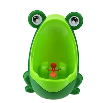 Baby Travel Plastic Cartoon Cute Frog Baby Portable Potties Training Boys Standing Urine Toilet