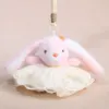 Wedding dress pink rabbit yellow-13cm 70g