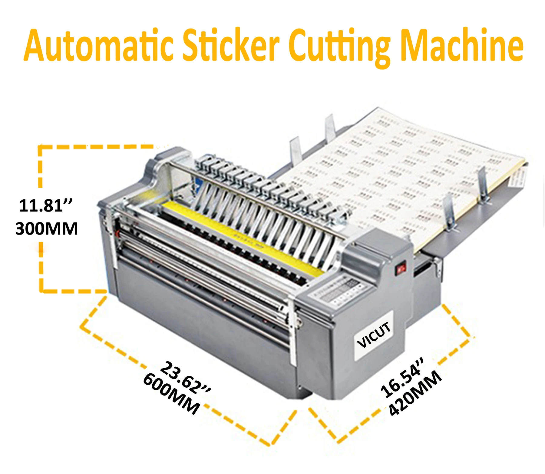 Paper Sticker Cutter Automatic Half Cutting Machine Guillotine Slitter Cutting Machine