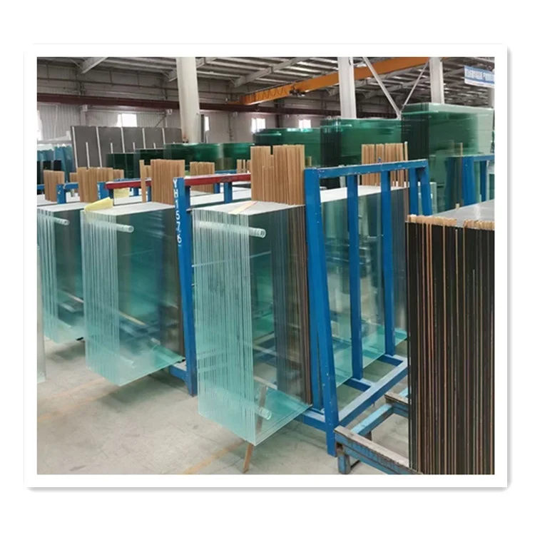 Cnc Skylight Roof Large Big Size Double Layer Pvb Pin Fixed Transparent Anti-shock 12mm 15mm Price Good 17,52 mm Tempered Glass
