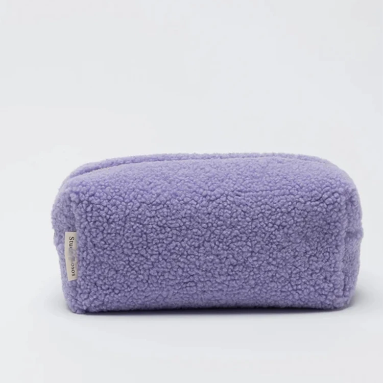 Wholesale Multi Color Plush Lady Cosmetic Pouch Exquisite Teddy Velvet ...