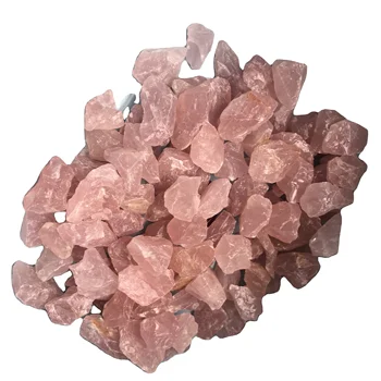 Natural Rough Stone Raw Rose Quartz Mineral Crystal Quartz rose Pink Crystal Specimen Raw Rough Quartz