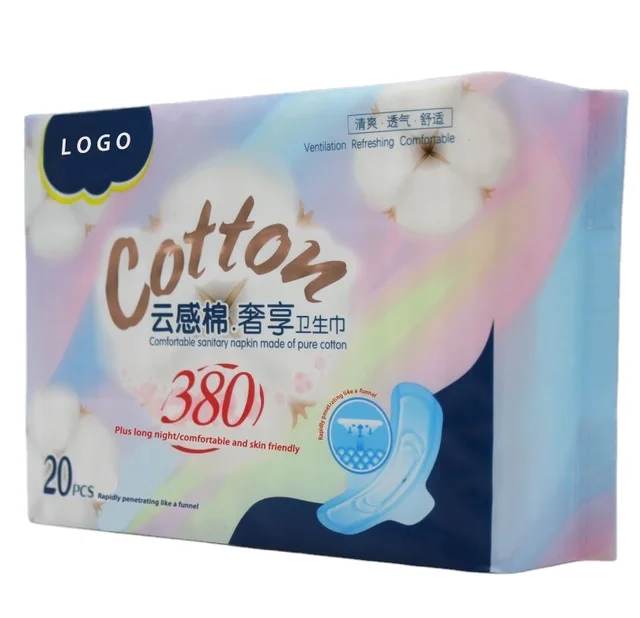2024 Factory Direct Sales Disposable Cloud Cotton Sanitary Napkin for Women, 380mm