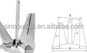 Premium Quality Marine Pool Anchor - Durable Stainless Steel 316, Available in Various Sizes for Boat Accessories