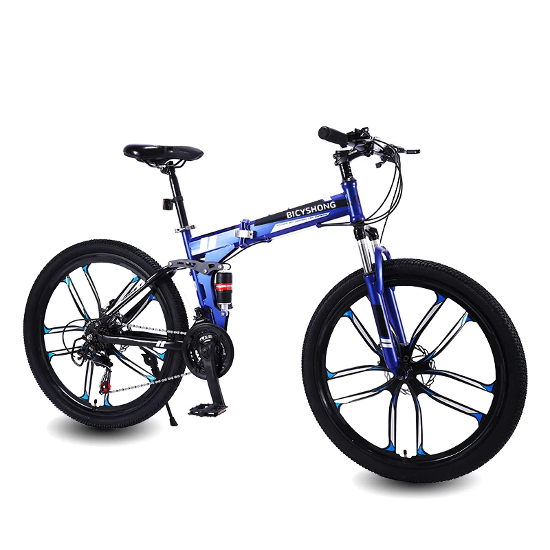 フルサスペンションMTB 26インチ折りたたみ自転車 スポーツバイク