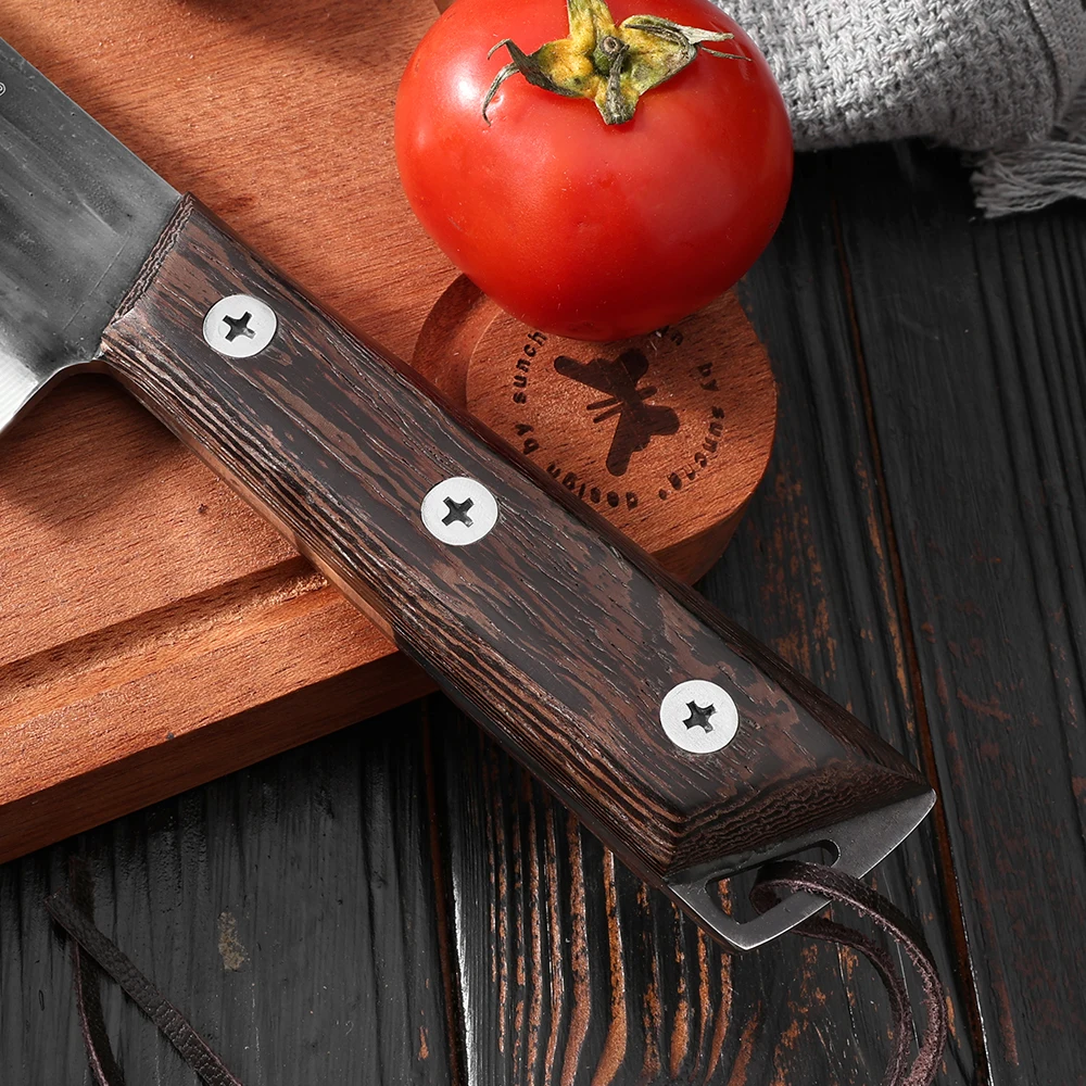 Little Cook 7.8 Inch Forged Meat Cleaver Super Sharp Edge with Wood Handle for Cutting M aperçu 4