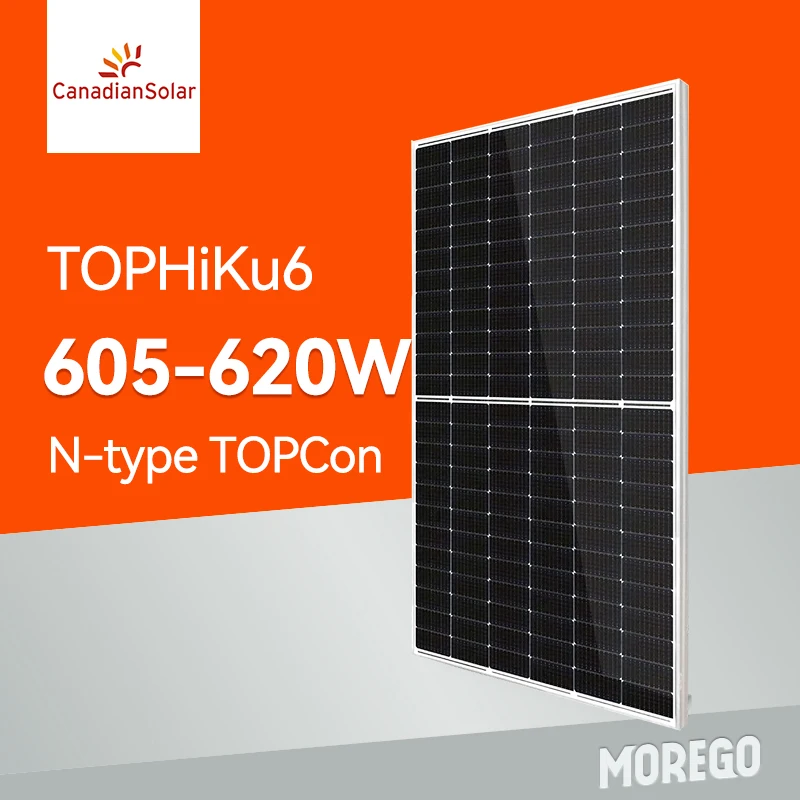 Canadian Solar TOPhiku6 High Efficiency Mono Half Cell Solar Panel 600w 610w 615W 620W Panels Solar Cost