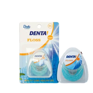 Daily Care New Arrival Coconut Oil Dental Floss Fresh Breath Coconut Flavor Micro-wax Soft Expanding Floss 1260D