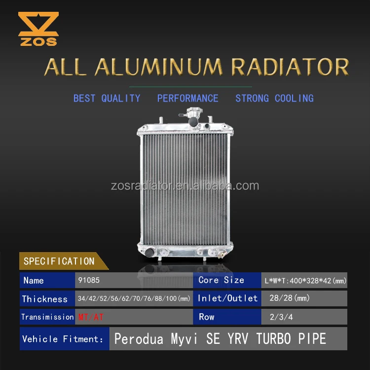 Aluminum Custom radiator for Perodua Myvi SE YRV TURBO PIPE| Alibaba.com