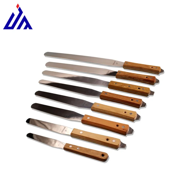 2022 Small and Easy to Operate Wooden Handle Screen Ink Spatulas for Screen Printing