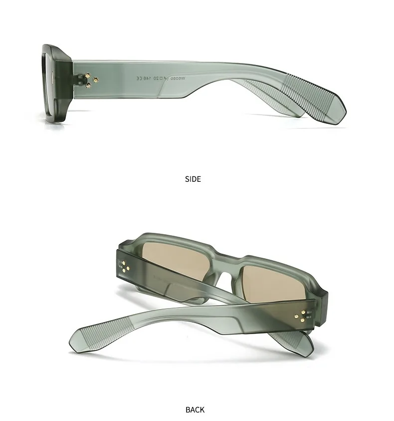 Wholesale Unisex Designer Rice Nail Glasses Small square Rectangle Sunglasses Custom 2025 Sunglasses Uv400 High Quality Men
