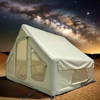 Best Price Waterproof PVC Air Pole Tent Luxury Outdoor Inflatable Camping Tent with Oxford Cloth Fabric