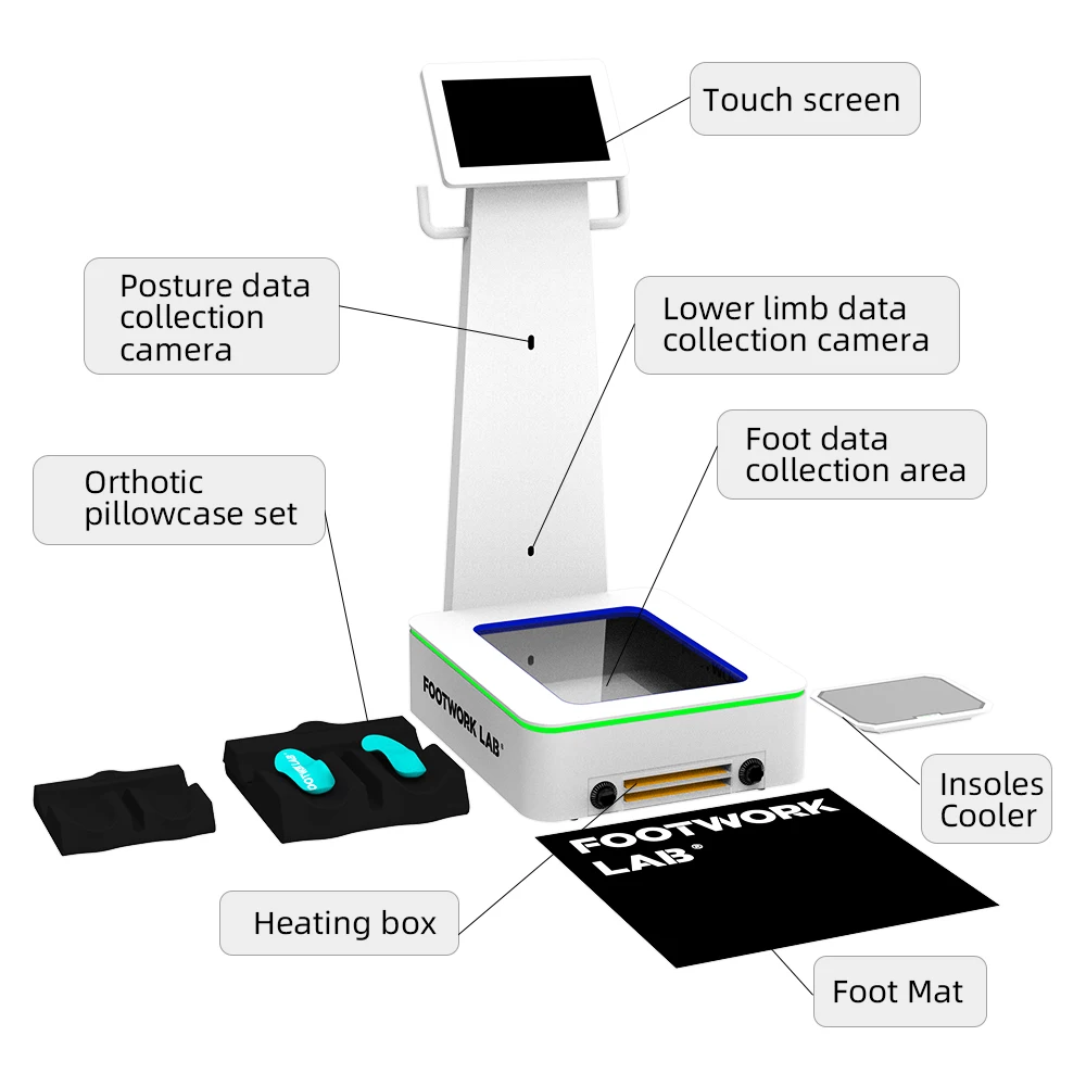 3d Foot Scanner Ai Detection Equipment Custom Molded Orthotic Insoles for Plantillas Ortopdicas