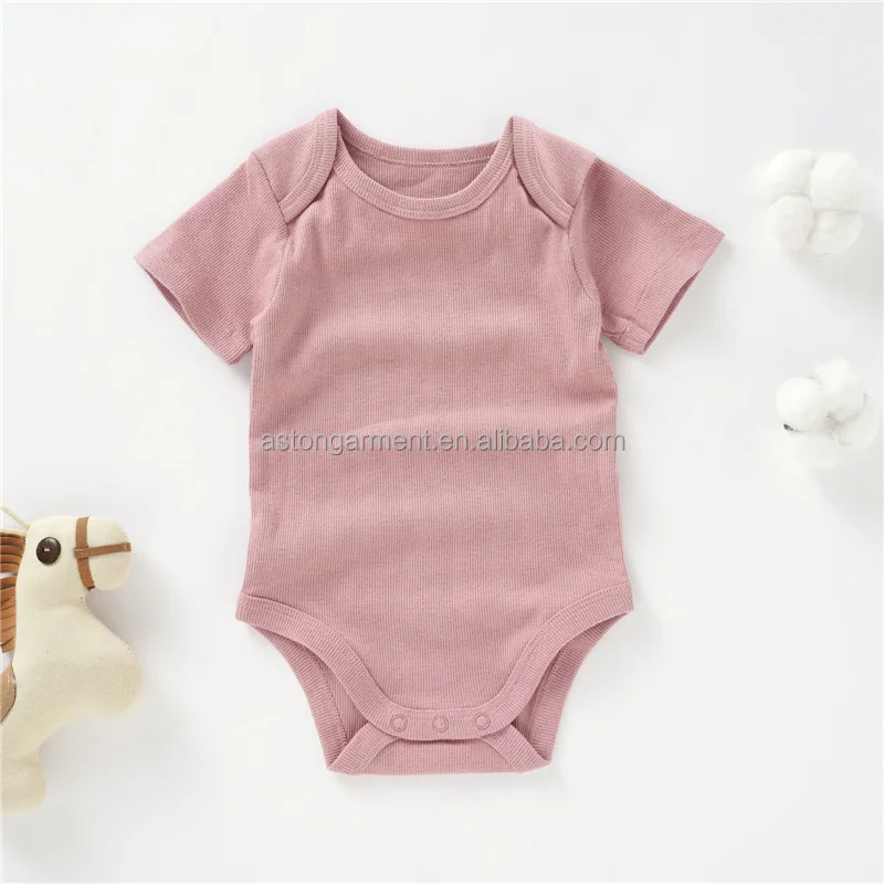 Organic Cotton Ribbed Envelope Short Sleeve Bodysuit Baby Girls Toddler