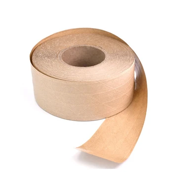 Starch glue Printed Packaging Craft Custom logo Biodegradable water activated kraft paper tape