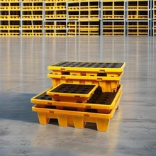 Strong and durable Chemic Storage Spill Pallet Drum Bund Polyethylene Spill Pallet