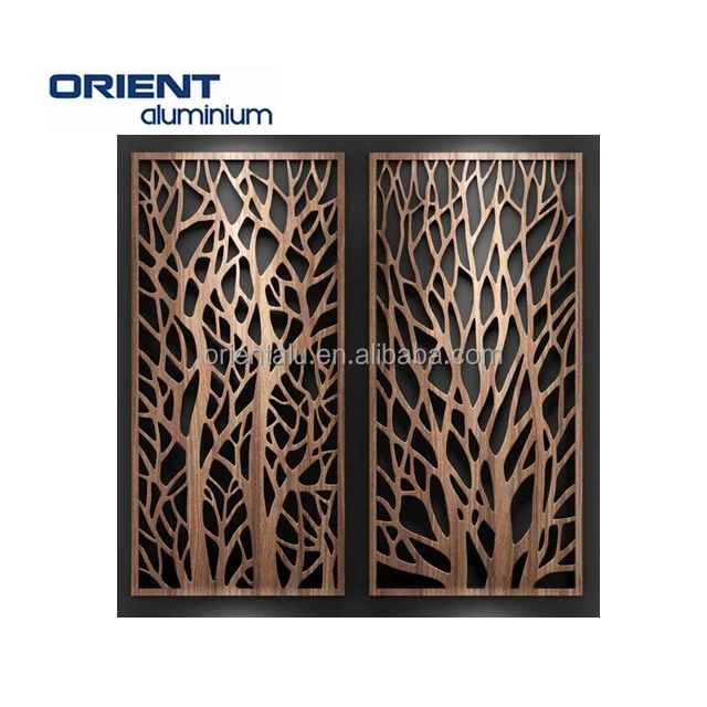 Wholesale Laser Cut Wood Panels Decorative Room Divider Partition Wall
