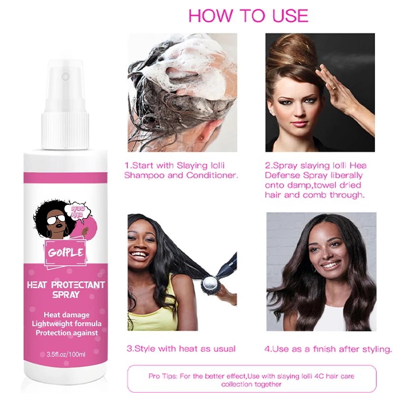 Blow Dry Hot Protectant Spray Repair Moisturize Hair