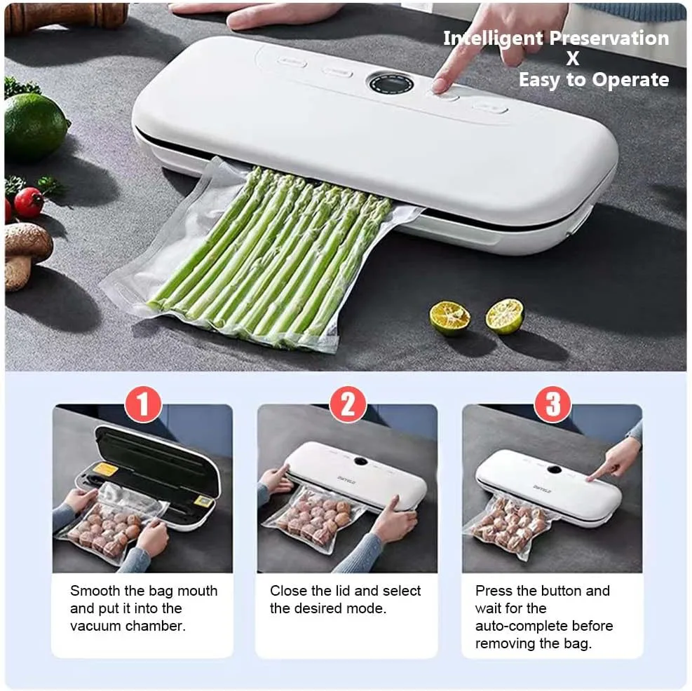 Высокое качество вакуума низкой температуры ручной небольшой автоматический портативный автоматический пищевое вакуумное герметичное хранилище для дома