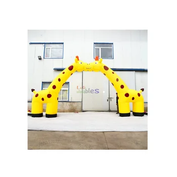 Wholesale Custom Event Inflatable Giraffe Arch Entrance ,Animal Shape Inflatable Arch For Promotion