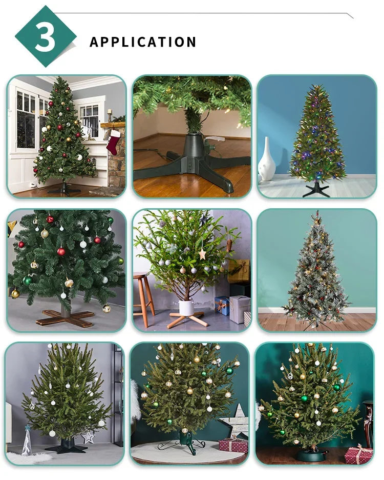 Automatic Revolving Artificial Tree Stand Plastic 360 Degree Rotating