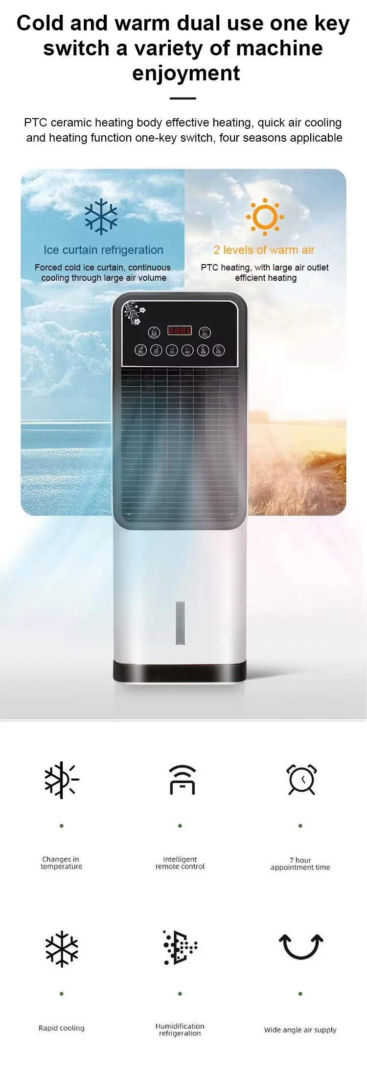 Portable Air Conditioner, 2-in-1, 1800 W, Plastic - detail 8