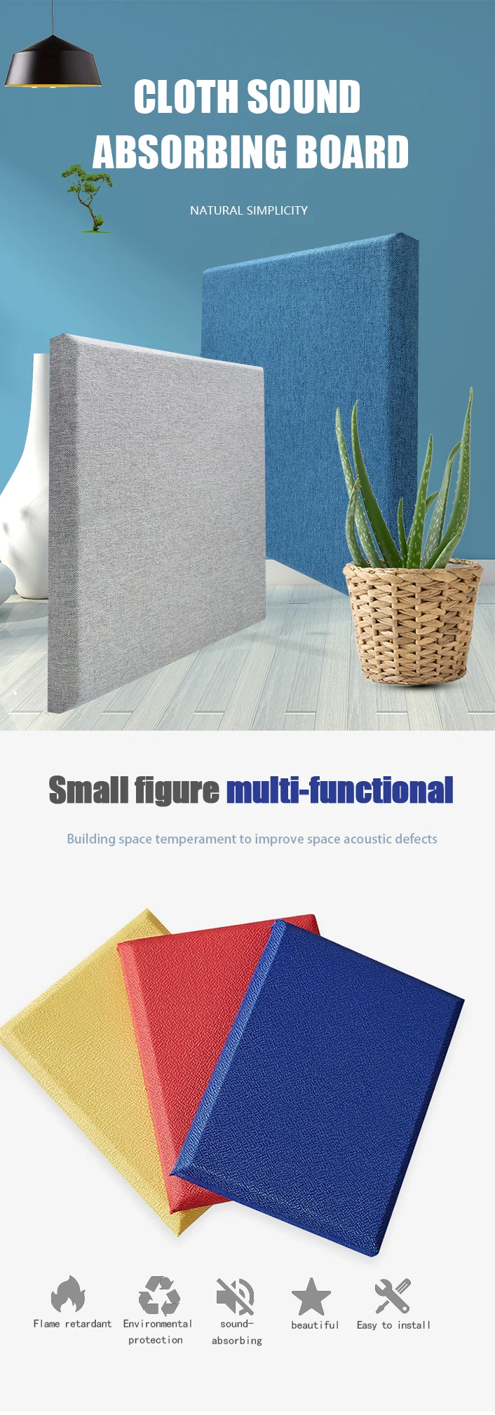 Soundproof Polyester Acoustic Panels - Effective & Versatile