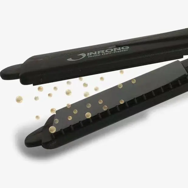 Jinrong Professional Salon Two-in-One Flat Iron Electric Splint with Four Teeth Anion Hair Straightener Comb Temperature Control