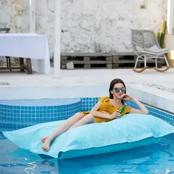 Outdoor Portable Lazy Inflatable Sofa Cover Water Beach Grassland Park Air Bed Sofa Bean Bag Large NO 3