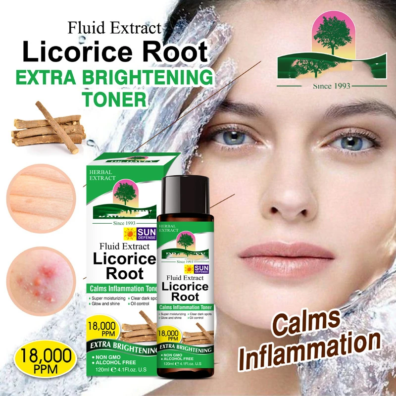 Korean Beauty Cosmetic Fluid Extract Licorice Root Calm Inflammation
