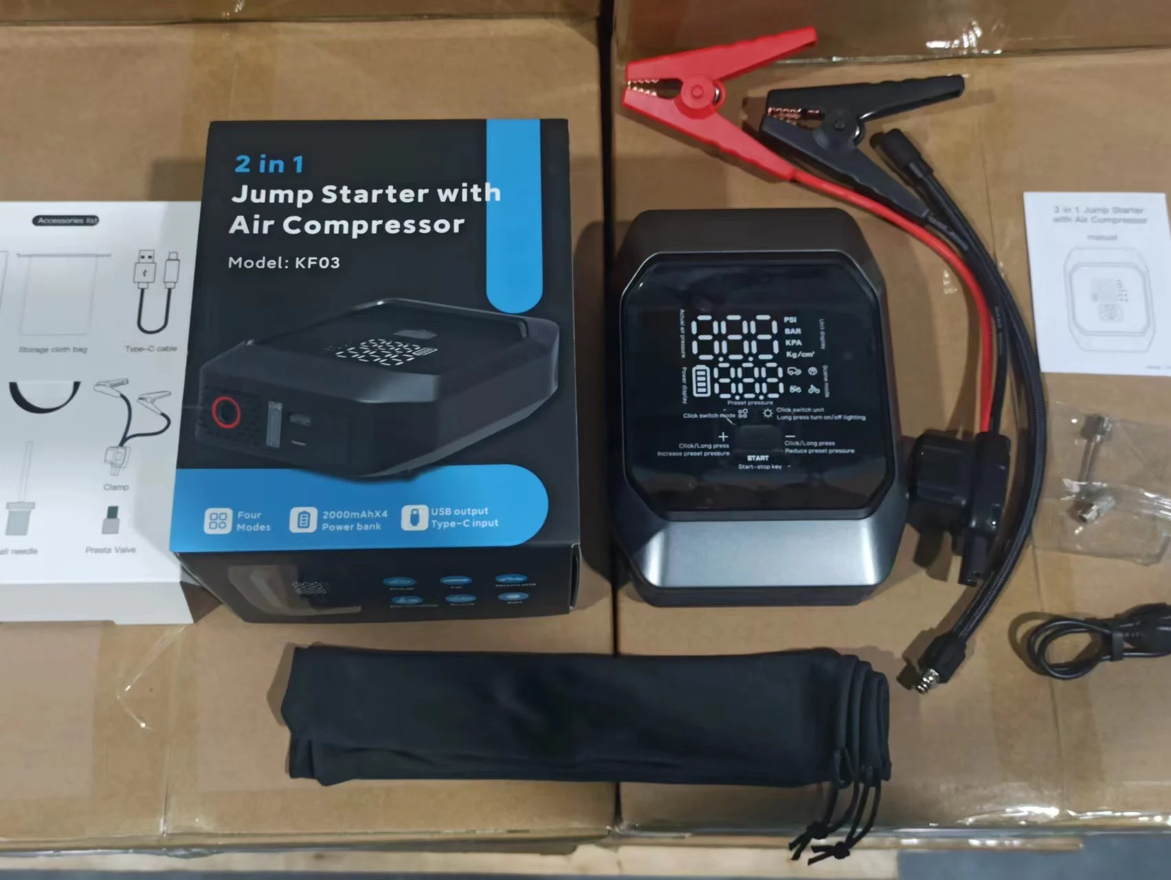Newo Smart Jump Starter With Air Compressor Highrate Lipo Battery Jump