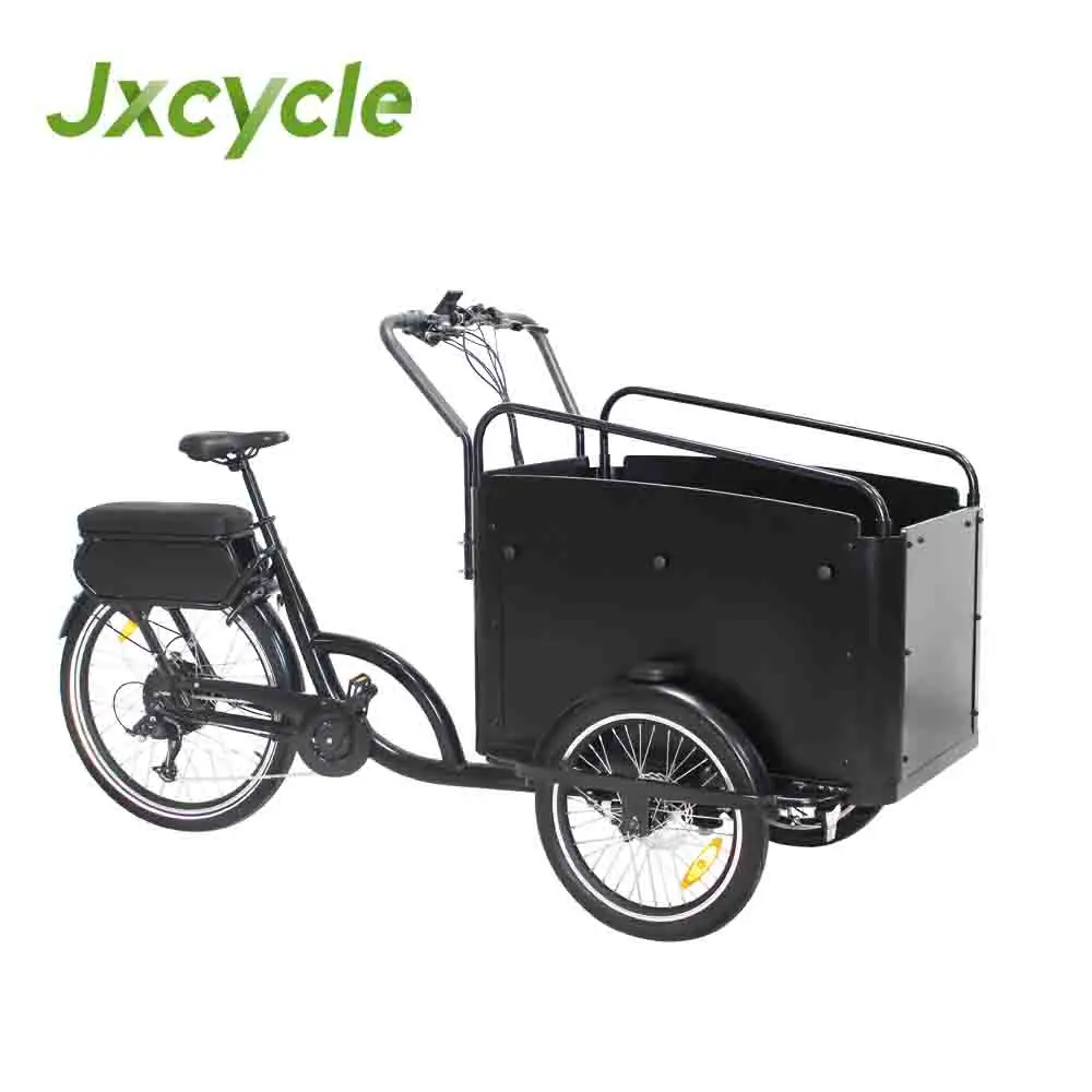 Cargo ruote motorizzate bici 500w motore posteriore cargo bike