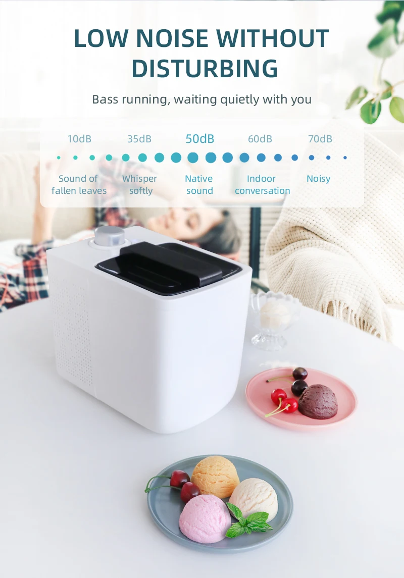 Manufacturer Portable Homemade Automatic Soft Ice Cream Machine