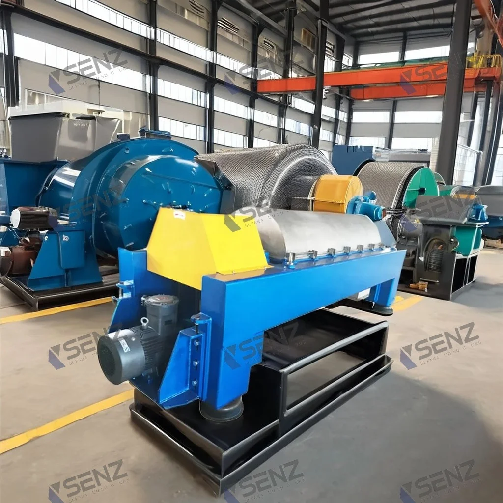 Professional Grade Continuous Decanter Centrifuge Separator for Oil Field Slurry Drilling Mud Durable with Core Motor Component