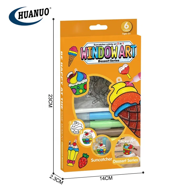 3d Sticky Glue Painting Creation Window Art Diy Drawing Toys Craft Kit for Kids