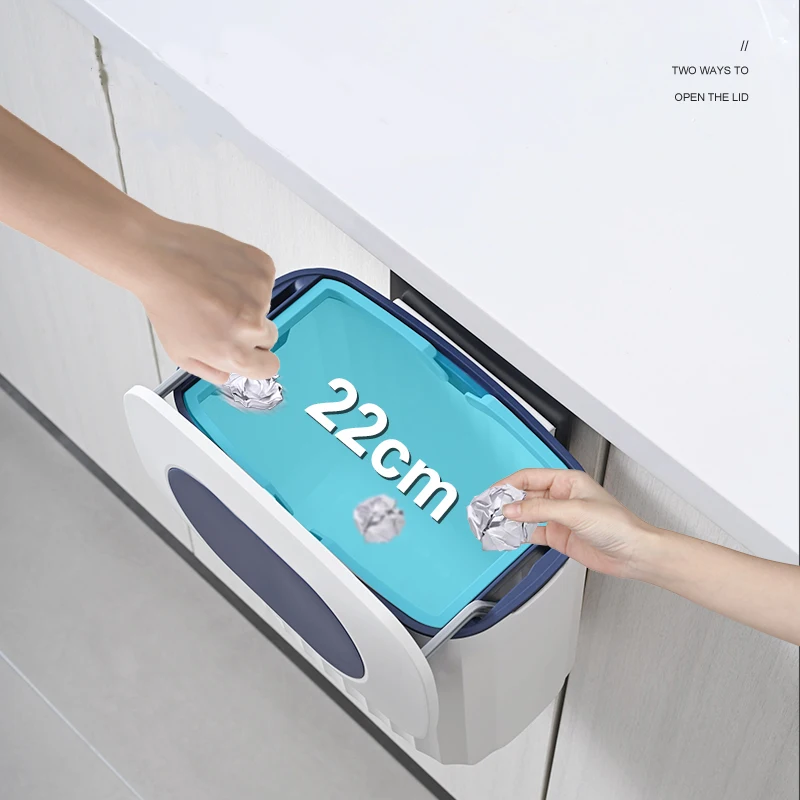 Compact 8L Pedal Trash Can Lid Wall Decorative Mini Rubbish Bin Simple Airtight Rectangular Storage Patio Bathroom Recycling
