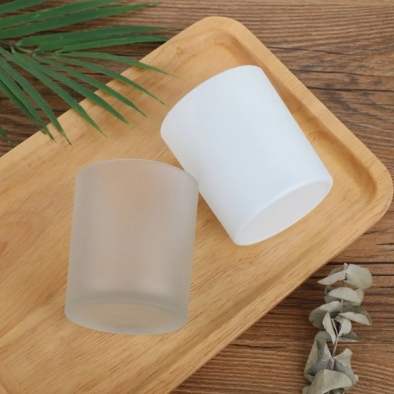 In Stock Wholesale Promotion 8oz 14oz 16oz Matte Black Glass Round