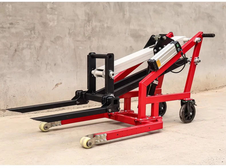 Small Portable Electric Stacker Crane with 24V Battery 500kg Pallet Loading Truck Forklift Electric