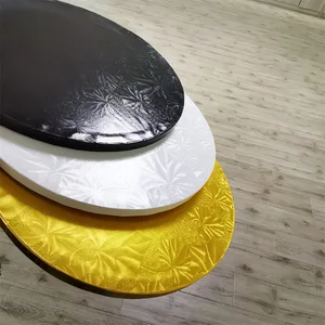 White Grape Leaf Pattern 12mm Corrugated Cake Bottom Tray 8 Inch Cake Base Board Paper Plates Bowls Stamping Printing Handling