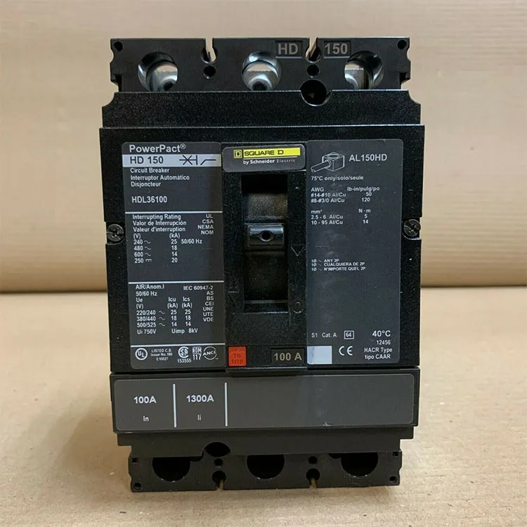 Hot Selling 3p Hjl36150 150a Powerpact Square D 3p Circuit Breaker