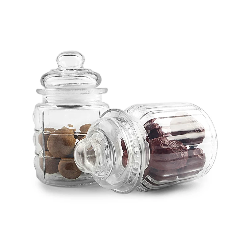 Food Storage Small Glass Jar With Airtight Glass Lid Airtight Glass Storage Container for Food