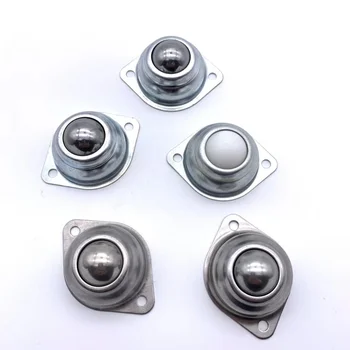 Rodamiento de transferencia de bolas de 5 piezas, rodillo transportador de bolas universal de acero inoxidable, rodamientos montados en ruedas flexibles de 15 kg, para electrónica, hardware, mecánica Rodamiento de transferencia de bolas de 5 piezas, rodillo transportador de bolas universal de acero inoxidable, rodamientos montados en ruedas flexibles de 15 kg, para electrónica, hardware, mecánica