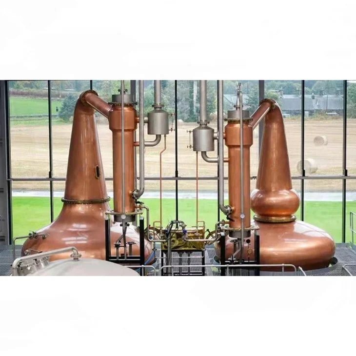 Industrial Vodka Distiller Automatic Alcohol Distiller Wine Making Red Copper Distiller Alcohol