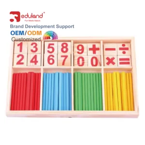 Wooden Mathematical Intelligence Stick Jouet Pour Enfant Mathematical Teaching Aids for Kids Kitchen & Food Toys