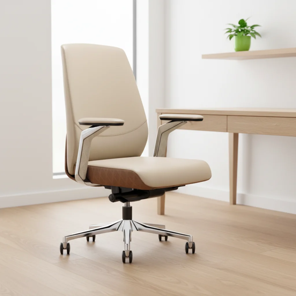 Business Class Heavy Duty Ergonomic Executive Mesh Office Chair with Steel Base and Adjustable Height 3
