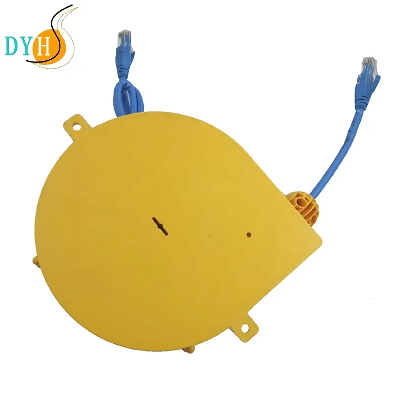 Slip Ring Rotate signal Extension Cord CAT6 Retractable Ethernet Cable Reel
